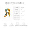 LumiSyne Silk Square Colorful Floral and Tree Lightweight Square Neck Multifunctional Decorative Neck Hair Bandage Women's Scarf, Scarf, 70x70cm,