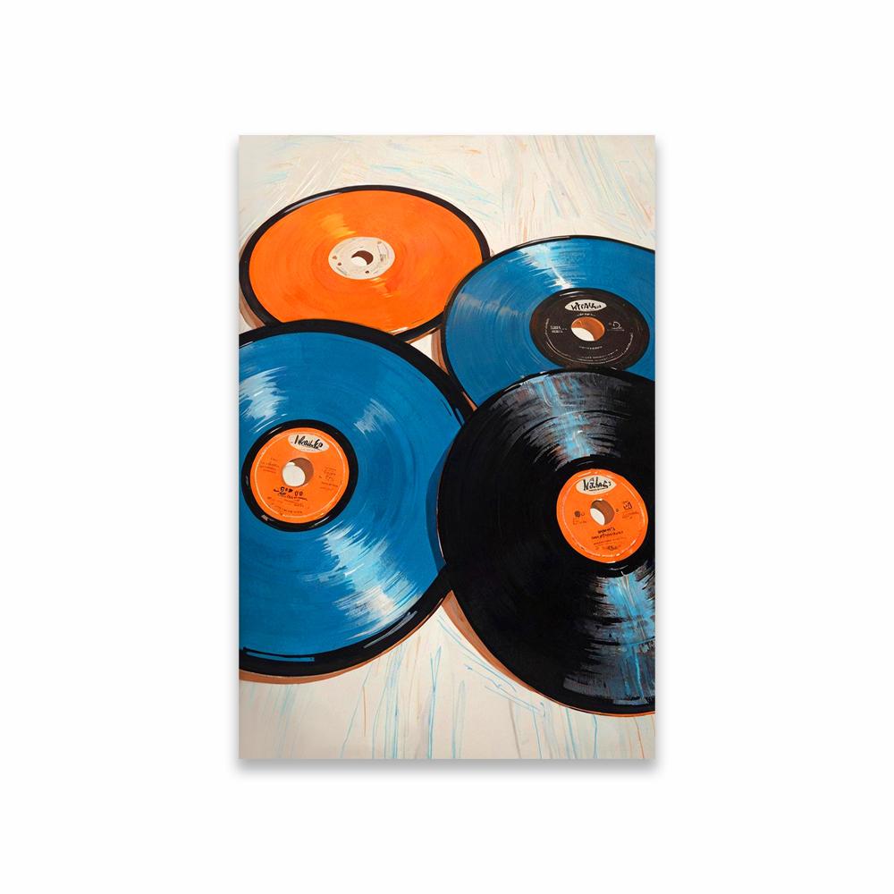 Vintage Record Eclectic Wall Art Poster Retro Music Print Poster Bedroom Wall Art Canvas Painting Reading Room Decor