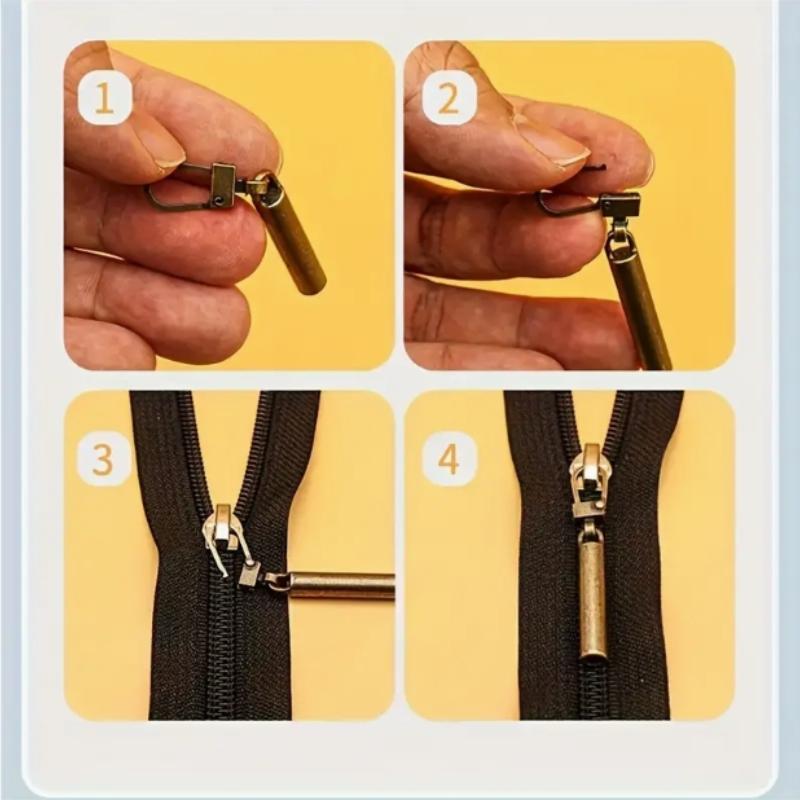 1/5/10 шт. Съемная металлическая молния, сменный слайдер молнии для сумок, обуви и одежды, аксессуары для шитья головки молнии своими руками