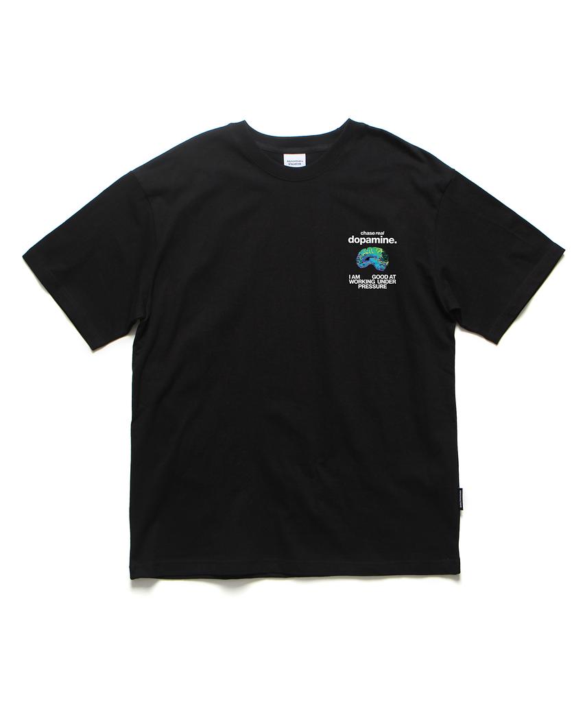 ABNORMALTHING Dopamine Oversized T-Shirt Black (Dopamine Fresh T-Shirt Black)