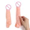 Real Penis Extender Reusable Condom Delayed Ejaculation Penis Sleeve Dick For Male Dildo Lengthening Extender Passionate Sex Toy