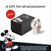 Disney Микки Маус Взрослые Классические Кардифф Сочлененная Рука Аналоговые Кварцевые Часы на Кожаном Ремешке Белый 2 - Серебристый Корпус/Белый