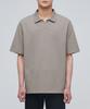 MUSINSA STANDARD Slit Neck Pique Polo Shirt [Dusty Beige]