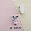 20/100PCS Cartoon Dog Resin Accessories Handmade DIY Cream Droplet Phone Case Hair Clip Keychain Material