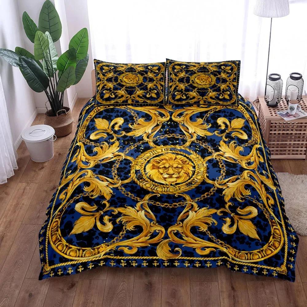 Chains Baroque Pattern Bohemian Bedding Set Small Single Twin Double Queen King Size Bed Linen Set For Adults Kids Quilt Cover