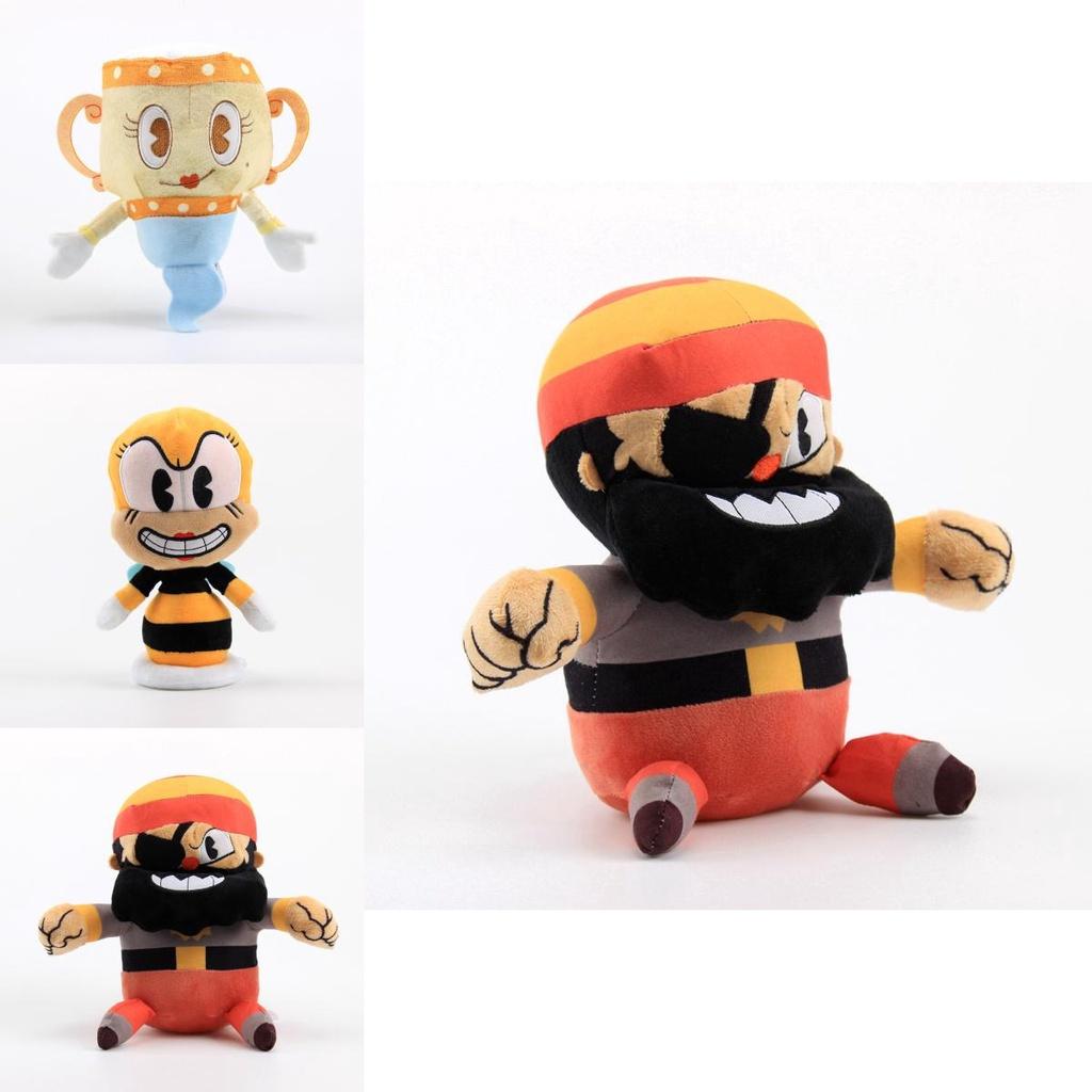 Легендарные плюшевые игрушки Cuphead Капитан Брайниборода Мягкая набивная кукла для детей и фанатов