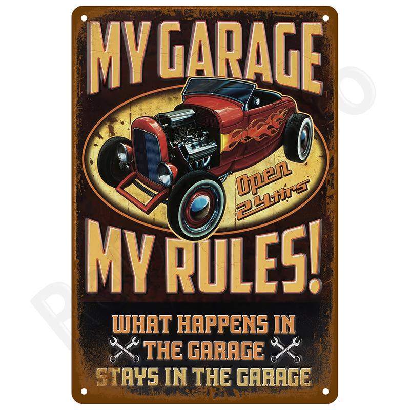 Retro Wall Art Tin Sign Interior Outdoor Aesthetic Room Vintage Home Decor Items Decoration Luxury Metal Sign Poster Plates Bar