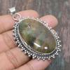 Indian Moss Agate Gemstone 925 Sterling Silver Handmade Beautiful Jewelry Pendant