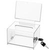 Voting Charity Acrylic Donation Box With Lock Suggestion Box Portable Ballot Box  Business