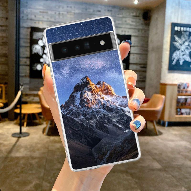 Гора Эверест Мир Первый Чехол Для Телефона Для Google Pixel 9 8 7 6 Pro XL 8A 7A 6A 5 4 5A 4A 3A XL 5G Мягкий Силиконовый Прозрачный Чехол