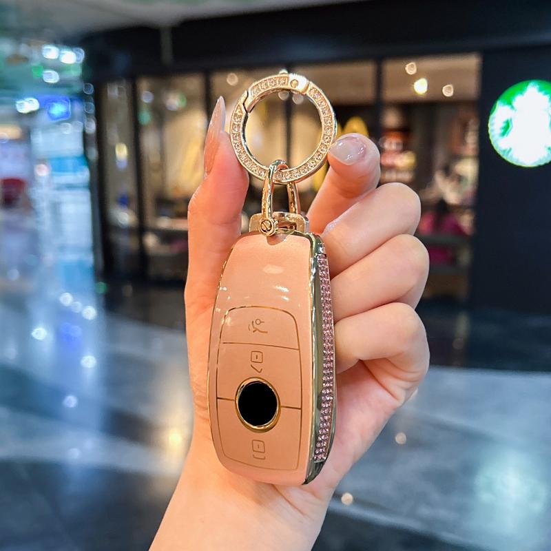 For Mercedes Benz keycase C E A B S Class GLE GLA GLB GLC GLS AMG Car key bag exquisite durable car accessories Car Key Case