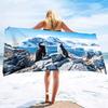 Antarctica Print Series Seaside Vacation Beach Towel Swimming Bath Towel Sports Towel