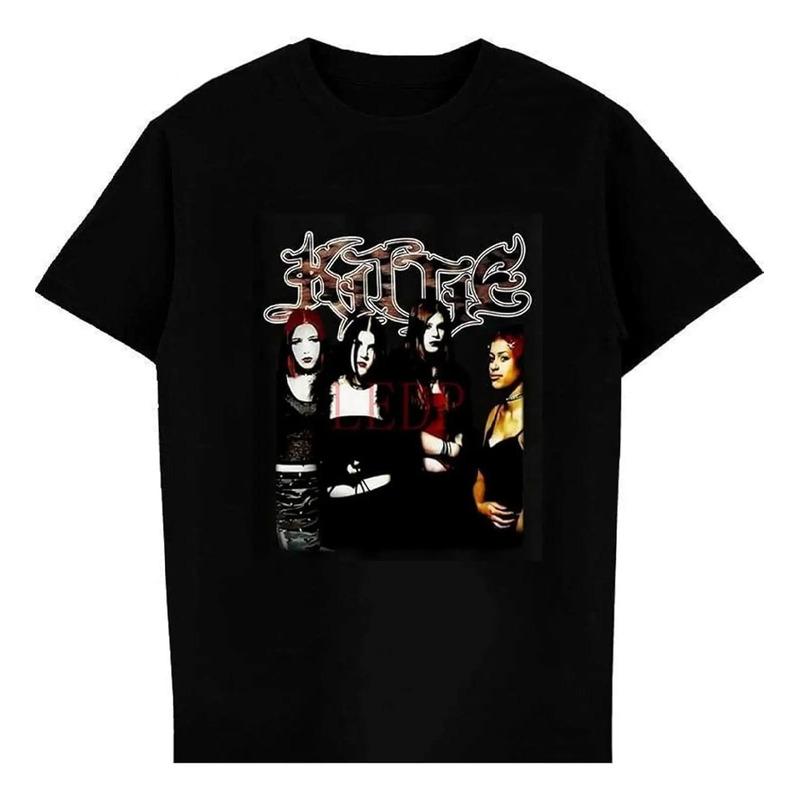 Черная футболка Rare Spit Kittie Band, Футболка Kittie Band,