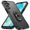 Для Samsung S25 S24 Черный Прочный Чехол-кольцо для телефона для Samsung Galaxy S25 Plus S24 Ultra S22 S23 S21 FE 5G Чехлы с подставкой