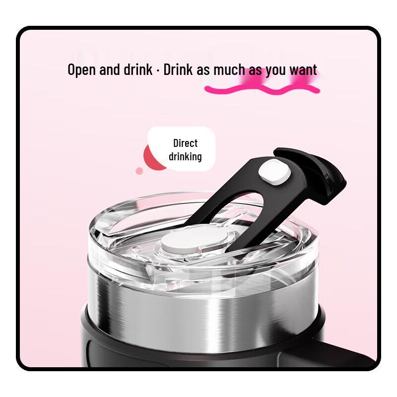 ASD 316L Stainless Steel Insulated Dual-Drink Tumbler with Straw