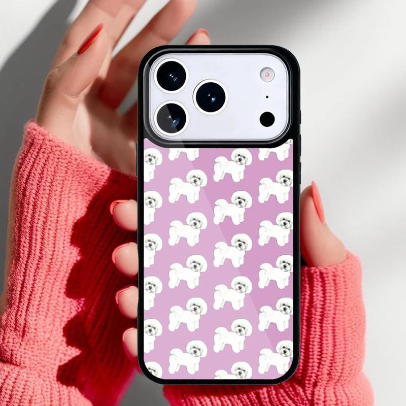 Бишон фризе щенок собаки мягкий чехол для телефона для iPhone 17 16 15 14 13 Pro Max задняя крышка для 12 11 Pro Coque