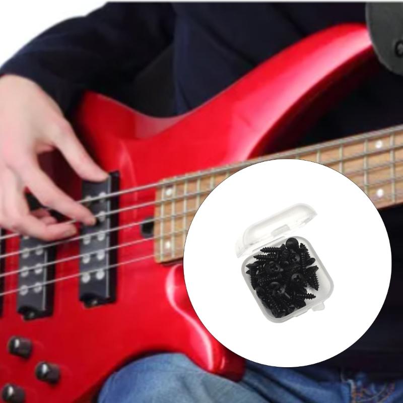Precisions Bass Guitar Screws Pickguard Mounting Hardware Anti Corrosion Metal Bulk Replacement Bass Screws
