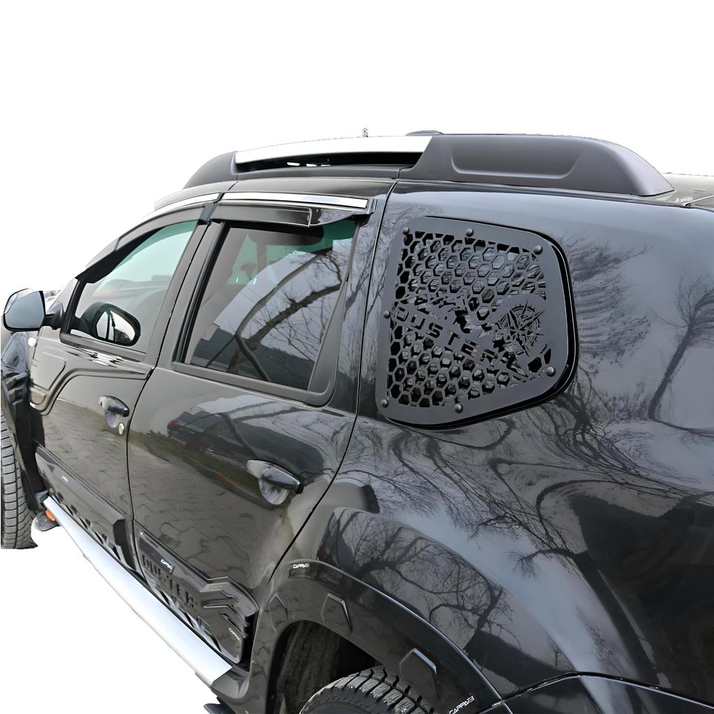 Для Dacia Duster I Metal Window Kit Exterior Accessories для Duster 2 шт. Black Window Cover 2010-2017 Years Off Road Accessories