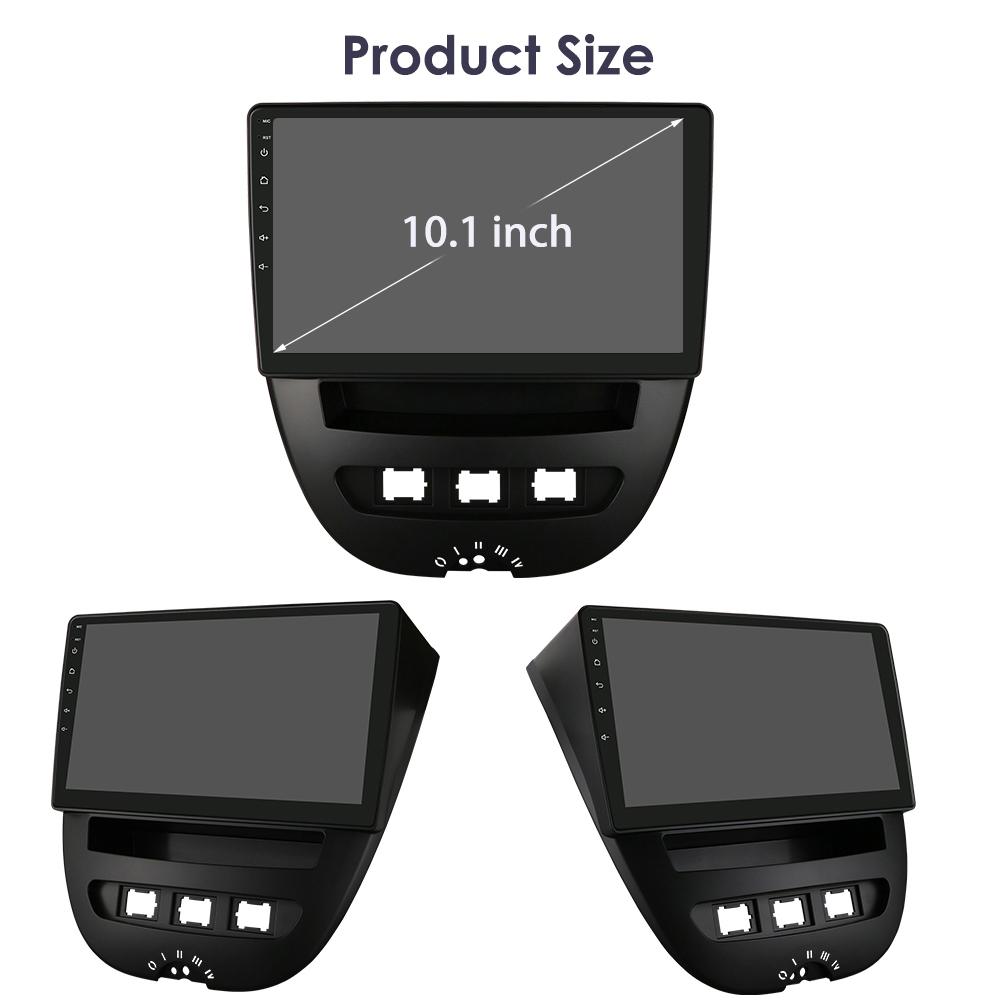 Hizpo 2din Android авторадио для Peugeot 2005 Toyota Aygo 2014 Citroen C1 автомобильный радиоприемник мультимедийный видеоплеер GPS навигация CarplayRDS FM Auto 4G BT DVR Cam