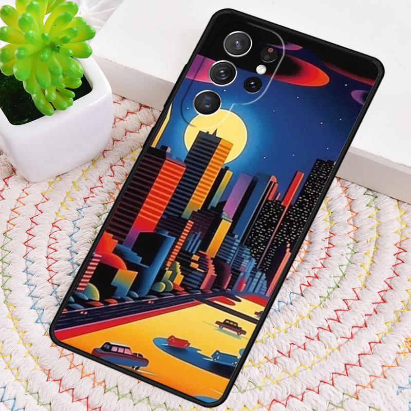 Чехол для телефона City Pop Art At Night для Samsung Galaxy note 10 pro S26 Ultra S23 S24 FE S25 S21 S22 PLUS ударопрочный