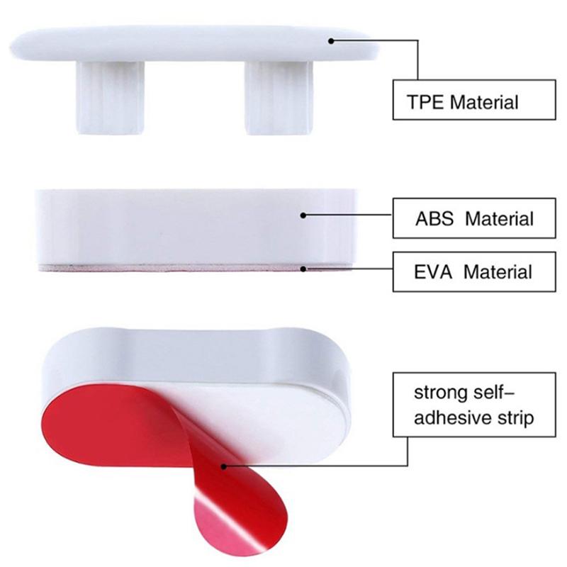 4 шт./лот противоскользящая прокладка для крышки унитаза бампер самоклеящиеся амортизирующие подушечки для сиденья
