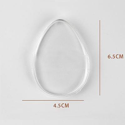 Round/Triangle Silicone Gel Cosmetic Puff Transparent Soft Elasticity Puff Sponge Foundation Cream No Powder Eating Powder