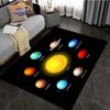 Cartoon Space Rug  Universe Ufo and Many Planets In Galaxy  Carpet Solar System  Living Room Bedroom Fashion Decoration