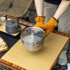Уличная настольная скороварка Кастрюли для мяса Нержавеющая сталь Печная скороварка Кастрюли для мяса Посуда для кемпинга Долговечная