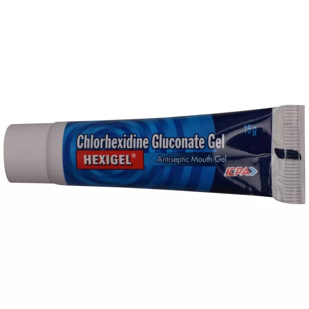 Упаковка из 6 х стоматологических антисептических гелей для полости рта HEXIGEL с глюконатом 15 г для быстрого заживления язв