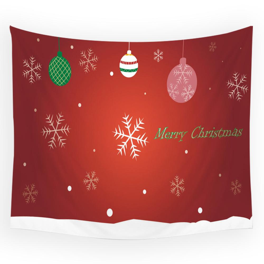 Рождественское украшение с изображением Санта-Клауса и лося, гобелен с принтом для дома, гостиной, спальни, украшение для комнаты, подвесной гобелен