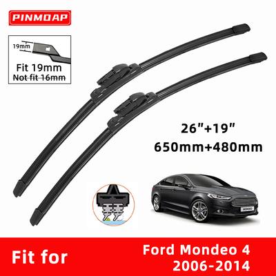 Автомобильные дворники двойные резиновые для Ford Mondeo 4 2006-2014 Передние щетки Резак Автомобильные детали Аксессуары Стеклоочистители Изнашиваемые детали