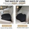 Sciatica Lower Back Pain Relief Car Seat Cushion New 2 in 1 Memory Foam Seat Pad for Car Driver Seat Comfort Ergonomic