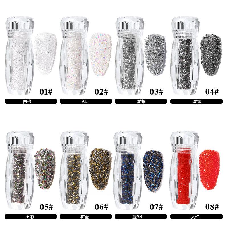 Новые украшения для ногтей Symphony Elf Bead Nail Sticky Diamond, прозрачная бутылка Micro Diamond с микробусинами