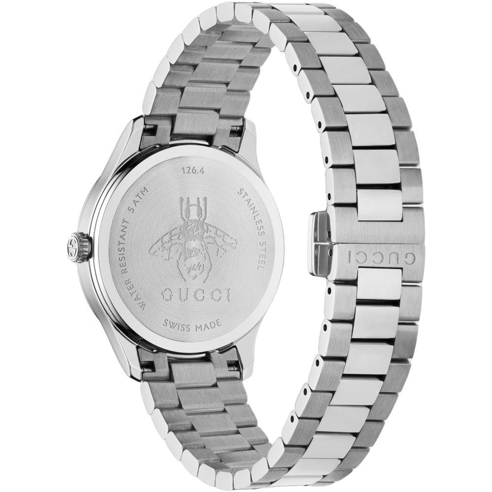 Gucci YA1265031 G-Timeless Женские часы с серебристым циферблатом
