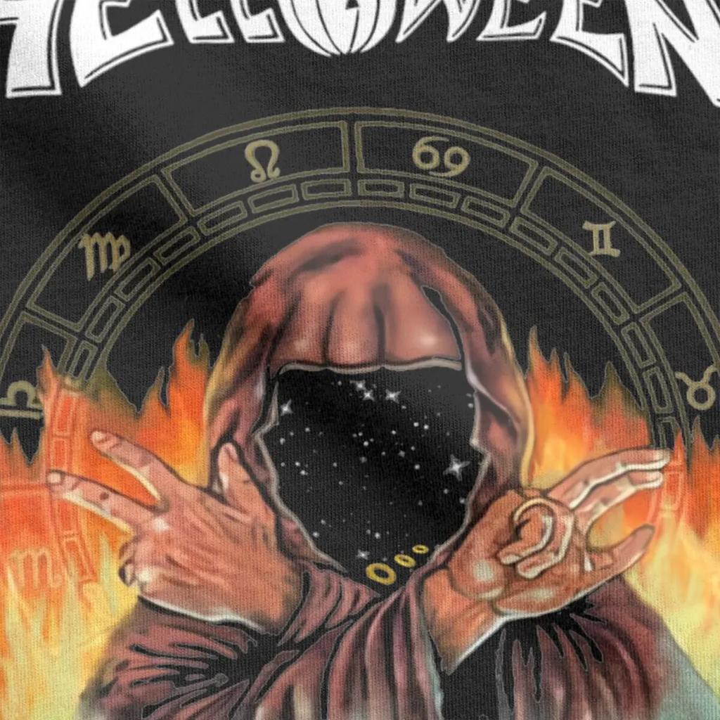 Helloween металлические для женщин унисекс футболки время клятвы забавные футболки с короткими рукавами футболка из чистого хлопка Новое поступление топы