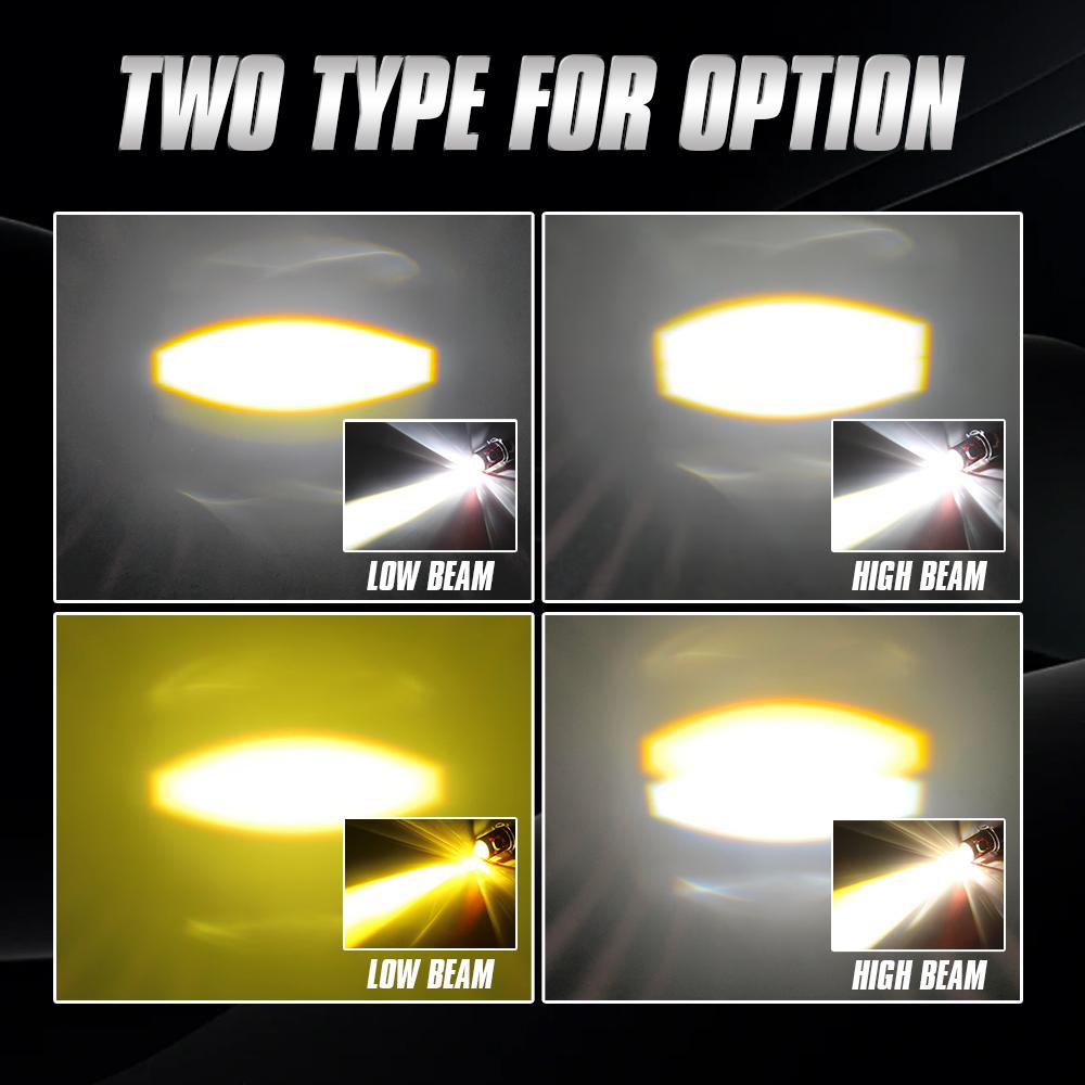 1PC High Low Beam BA20D H4 Motorcycle Headlamp with Fan H6 LED Lights Highlight with Lens Moto Headlight Car Scooter Accessories