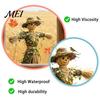 Autumnal Home Embellishment Scarecrow Window Stickers with Realistic Maple Leaf, Pastoral Decals, Waterproof Holiday Party Ornament PVC Static Clings
