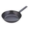 Endo Shoji Commercial-Grade Iron Black Skin Oven-Safe Thick Frying Pan, 36cm, Induction Compatible, Made In Japan, AHL94036