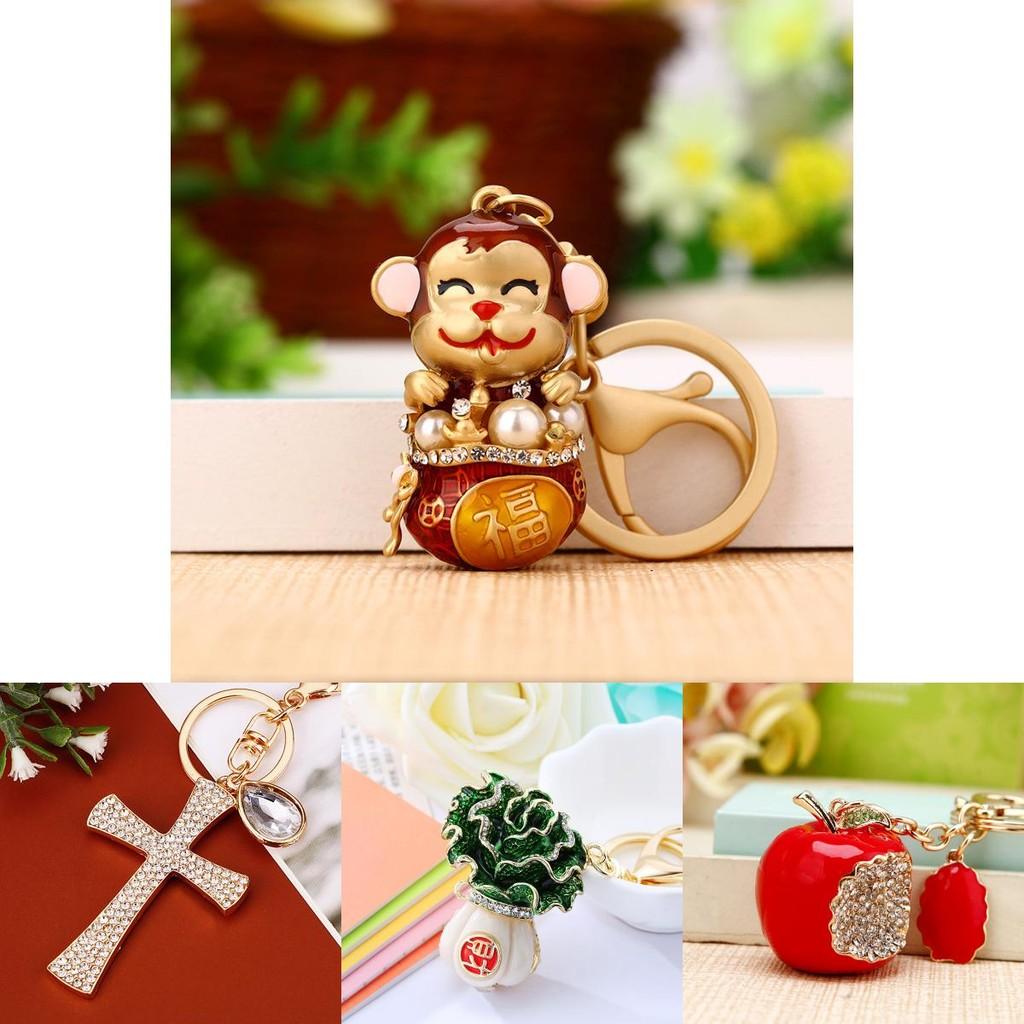 Стильный креативный брелок-крест со стразами в корейском стиле для женщин, аксессуар для сумочки