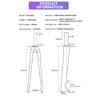Full Carbon Fiber Bike Road Fork Bicycle Parts Hard Fork 700C Disc Brake Tapered / Straight Super light 400g +/_ 20g