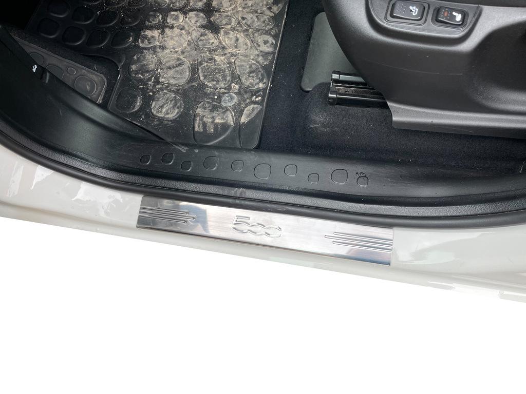 Накладки на пороги 500L (Carmos, 4 шт, нерж) для Fiat 500/500L