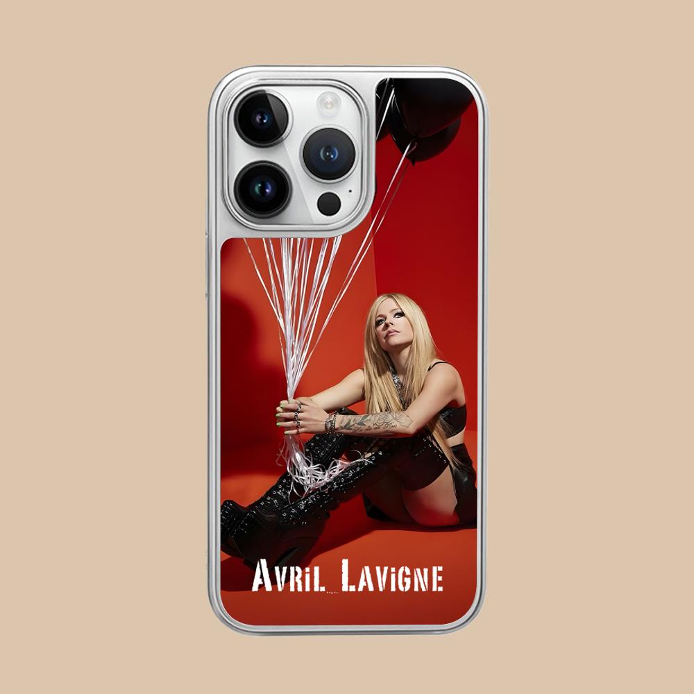 Чехол для мобильного телефона Avril Lavigne с серебряным покрытием для iPhone 17 16 15 14 13 12 11 Air Pro Max Plus Цветная крышка