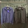 Mens Street Style Cotton Polo Collar Jacket Loose Fit Long Sleeve Daily Wear