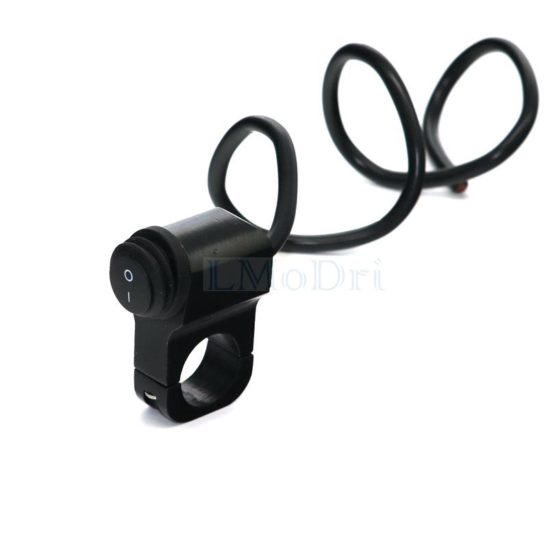 LMODRI 12 В для мотоцикла, переключатели из алюминиевого сплава с ЧПУ, 7/8 дюйма, 22 мм, переключатель фар на руль, водонепроницаемый 2