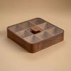 Tea Box with Glass Lid Clear Wooden Box with Glass Lid Tea Bag Organizer Decorative Sturdy for Hosts, Tabletop, Living Room