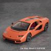 1:24 Модель игрушки Lambo Revuelto Countach Литая машина Открывающиеся двери Звук Свет Инерционная Миниатюрные машины Модное украшение Коллекция