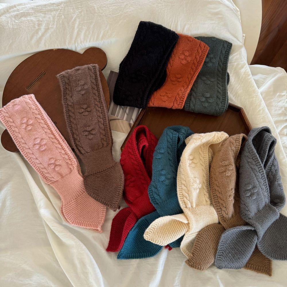 Thick Neck Warmer Soft Children Shawl Fashion Kids Winter Scarf Outdoor