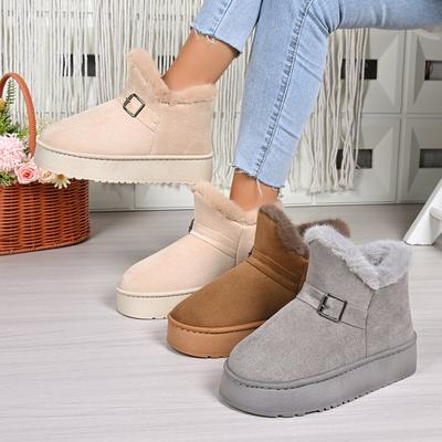 Женские зимние сапоги-дутики средней длины большого размера, новые теплые хлопковые сапоги-дутики для женщин на одной педали для осени и зимы