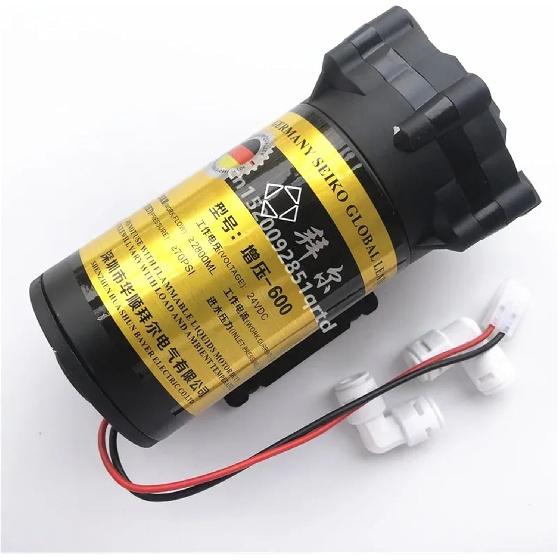 Система водяного фильтра 600 галлонов в день Диафрагменный повысительный насос 24 В Насос высокого давления для деталей водоочистителя Детали водяного фильтра Вода Система обратного осмоса