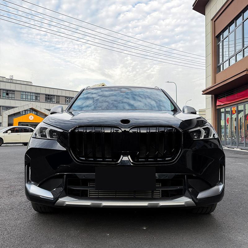 Для BMW X1 IX1 U11 2026+ Высококачественная ABS Однорядная и Двухрядная Решетка радиатора "Ноздри" Решетка переднего бампера автомобиля Глянцево-черная